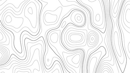 Vector Topographic Map Background with Contour Lines and Terrain Grid. Abstract Landscape Illustration. Abstract Topographic Lines. Elevation Contour Map and Terrain Grid Texture Vector Design. 