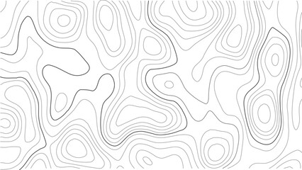 Fototapeta premium Vector Topographic Map Background with Contour Lines and Terrain Grid. Abstract Landscape Illustration. Abstract Topographic Lines. Elevation Contour Map and Terrain Grid Texture Vector Design. 