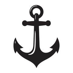 anchor vector  on white background