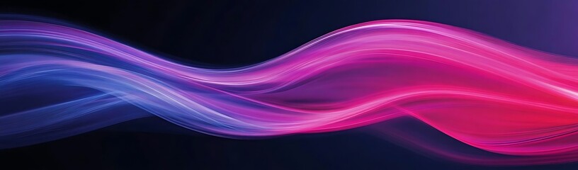 Abstract pink blue waves flow