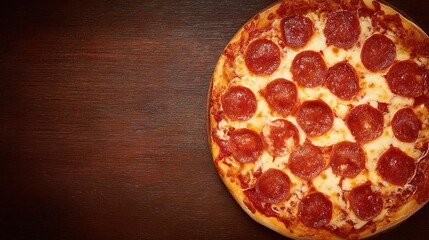 Pepperoni pizza with melted mozzarella, a classic favorite. Simple, tasty, and inviting.