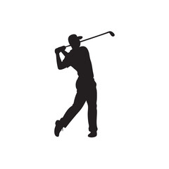 golf player silhouette