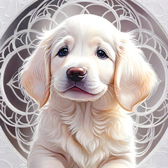golden retriever puppy, pure hearted companion