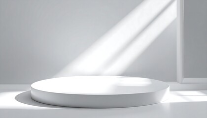 Minimalist White Product Display Platform - Minimalism