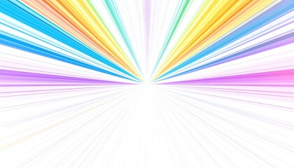 Rainbow light burst background.