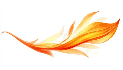Abstract, flowing flame design