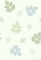 Artistic Handmade Floral Scroll Motif Illustrations