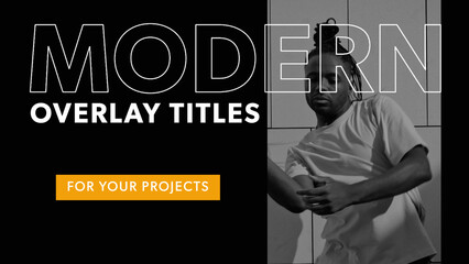 Modern Overlay Titles With Media Box 2