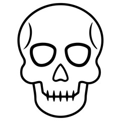 Fototapeta premium Skull Vector Graphic Spooky Printable Design for Digital Use