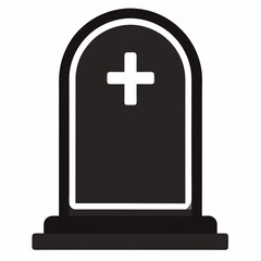 Obraz premium Gravestone Vector Graphic Spooky Printable Design for Digital Use