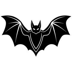 Bat  Vector Graphic Spooky Printable Design for Digital Use