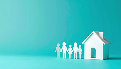 Family Home Sweet Home - Family and House - Minimalism