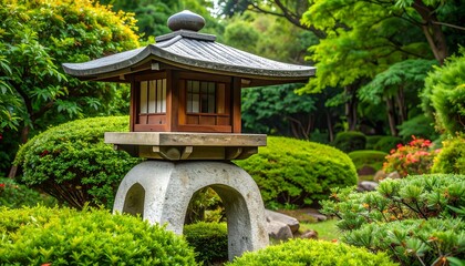 Japanese Garden Stone Lantern.