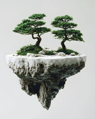 Floating Bonsai Trees Minimalist Plant Aesthetic