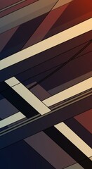 Fototapeta premium Abstract Geometric Illustration With Intersecting Lines and Colorful Background