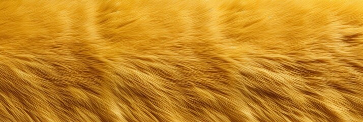 Fototapeta premium Tessuto di pelliccia giallo dorato, texture morbida e soffice