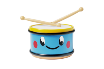 Cute Blue Toy Drum Musical Instrument kid fun red 