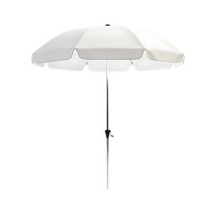 Elegant Compact Beach Umbrella with a Refined Minim Isolated on Transparent Background