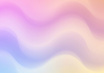 Abstract Wave Background in Pastel Colors with Soft Gradient Illustration