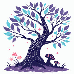 vector illustration of a tree
