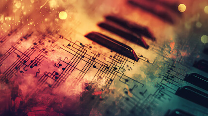 Lo-Fi music picture The background that goes well with the lo-fi music genre Generative AI	