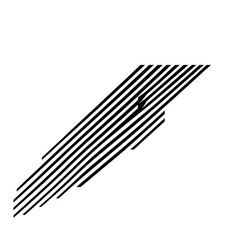 Contemporary Arrow with Streamlined Lines and a Isolated on Transparent Background