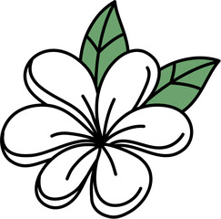 retro cute flower illustration