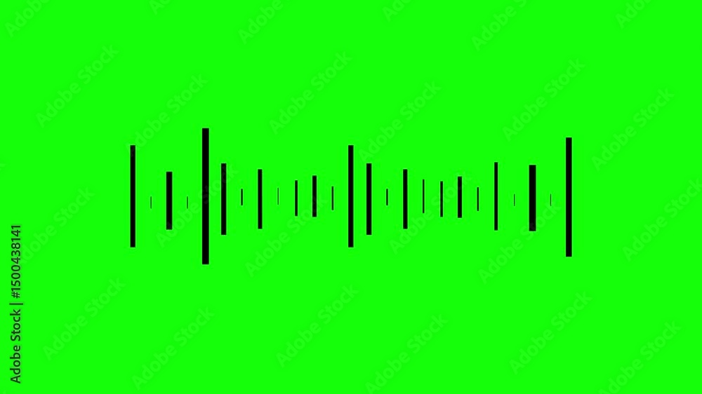 Poster vertical lines illustrating soundwave signals. visual representation of soundwaves displayed with ve