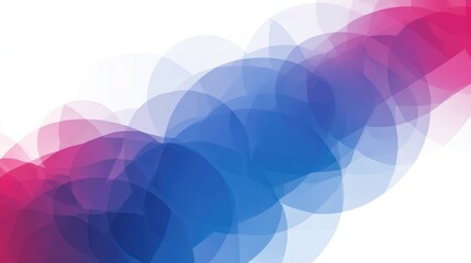 Abstract design featuring overlapping circles of vibrant hues.
