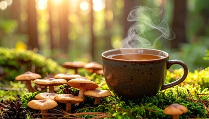 Forest Tea with Sunrise Mushrooms.