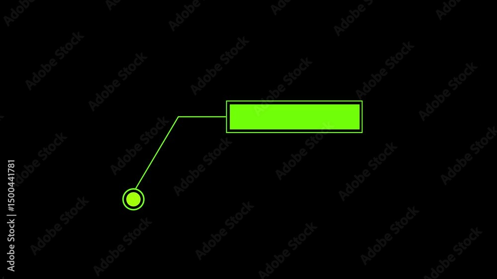 Poster tech hud elements for modern data overlays. futuristic digital hud elements for tech presentations a