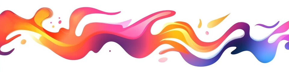 Fototapeta premium Abstract flowing colors (2)