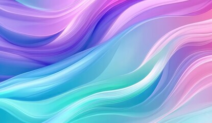 Naklejka premium Abstract flowing pastel waves