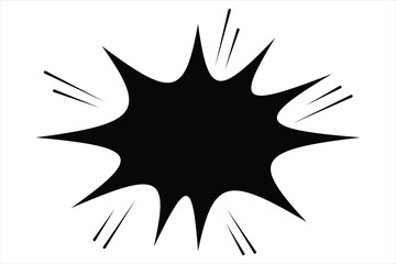 Comic icon vector isolated on white background . eps 10.