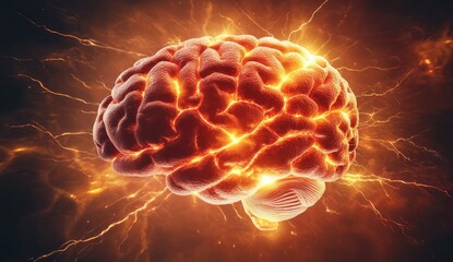 Fiery brain, electric aura