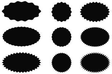 Starburst Icons Collection: A collection of minimalist starburst icons, eps 10.