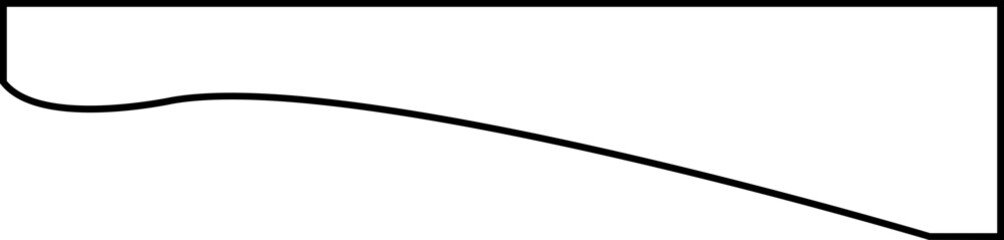 Header shape background for website design. Vector border for banner. Abstract divider for bottom or frame of template and web page. Presentation wavy and curve separator. on transparent background