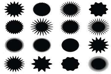 Starburst Icons Collection: A collection of minimalist starburst icons, eps 10.