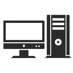 vector computer monitor