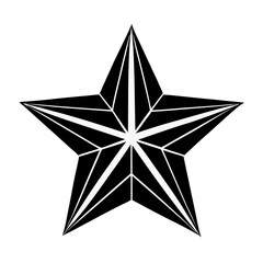 Fototapeta premium silver star icon