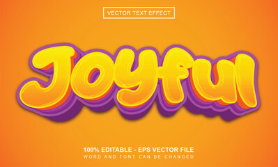 Joyful text effect