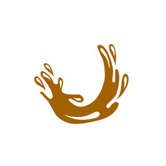 chocolate splash vector illustration