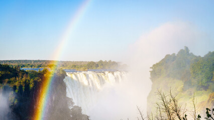 Rainbow over Victoria Falls