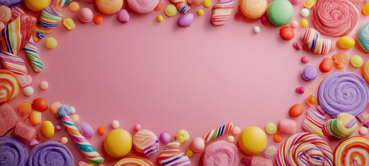 frame made of candy