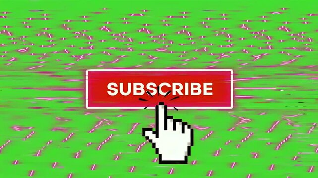 Subscribe Button Graphic Design Digital Art for Content Creators