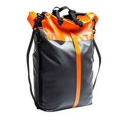 Durable Waterproof Dry Bag with Technical Design Isolated on Transparent Background