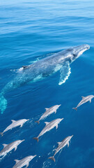 Fototapeta premium dolphins in the ocean