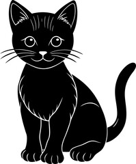 vector illustration of a cat