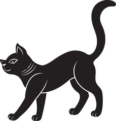create-a-black-silhouette-of-a-cat-in-a-playful1.eps