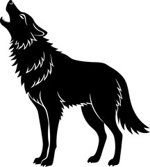 wolf head isolated on white